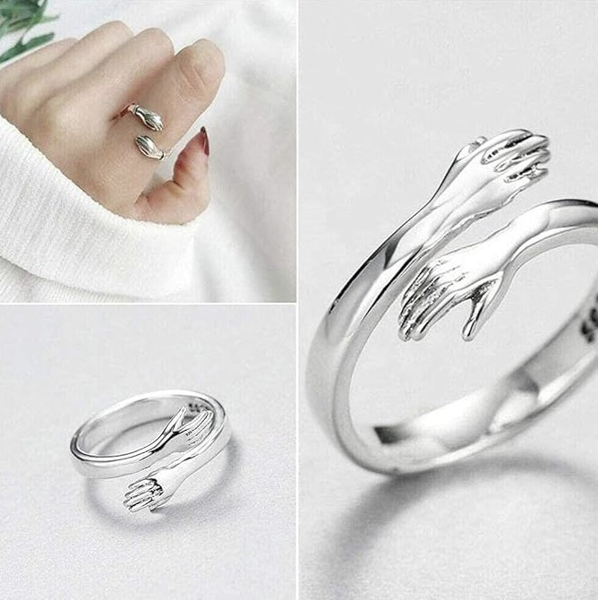 925er Sterling größenverstellbarer Ring