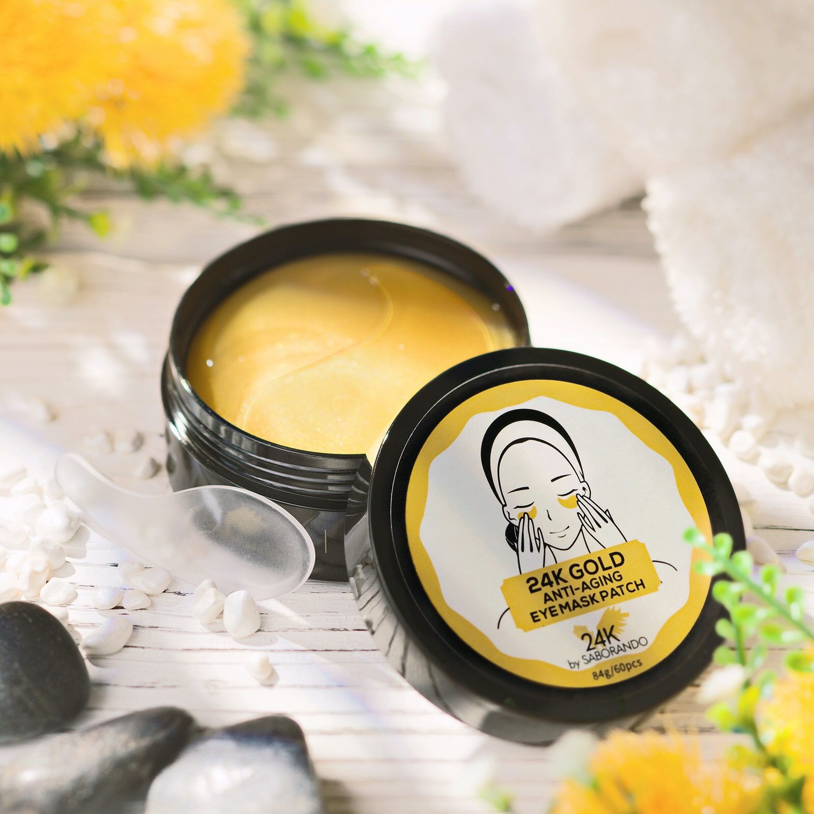 Gold Augenpads - Luxus für die Augen