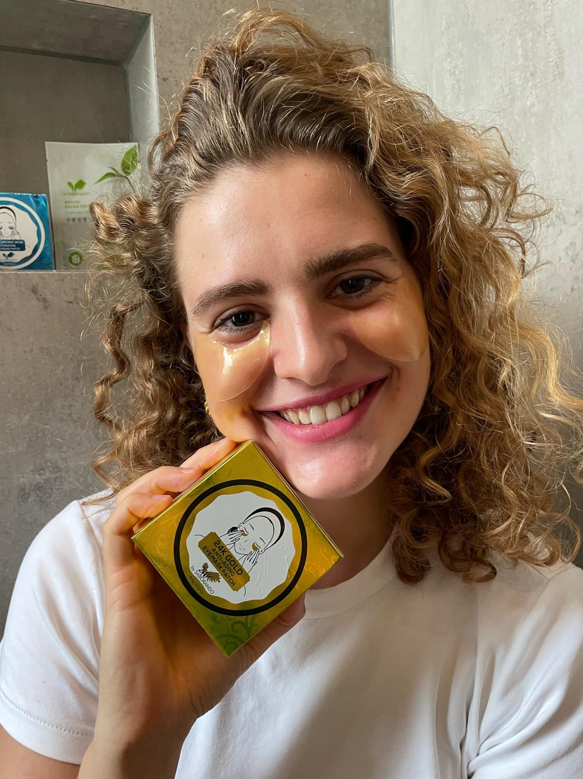 Gold Augenpads - Luxus für die Augen