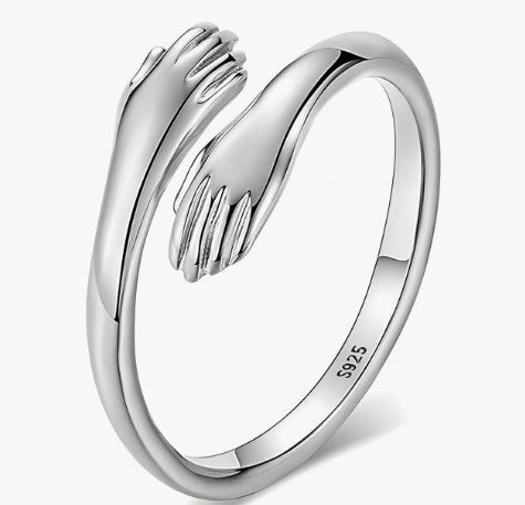 925er Sterling größenverstellbarer Ring